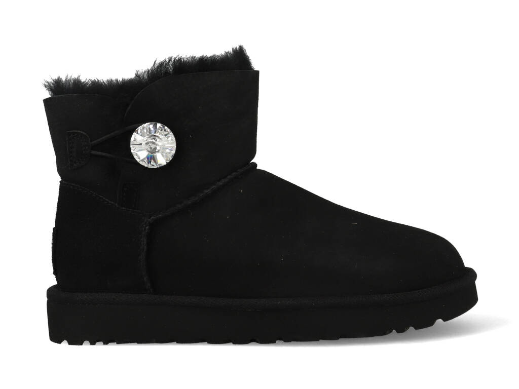 UGG Mini Bailey Button Bling 1016554/BLK Zwart-39 Top Merken Winkel
