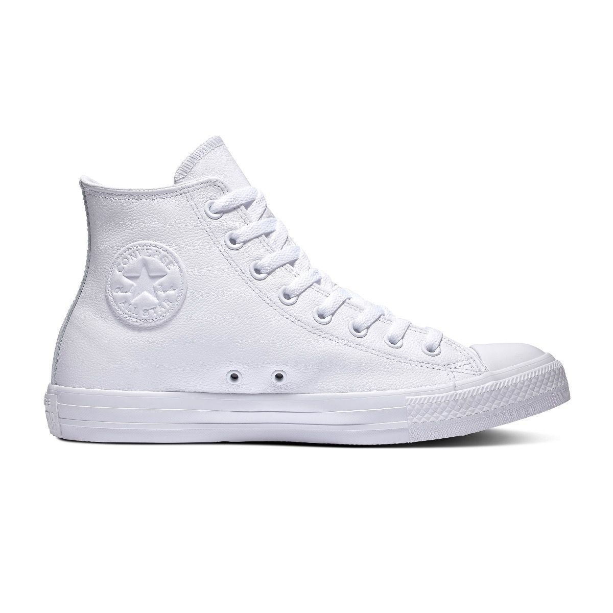 Converse All Stars Leather Hoog 1T406 Wit 42