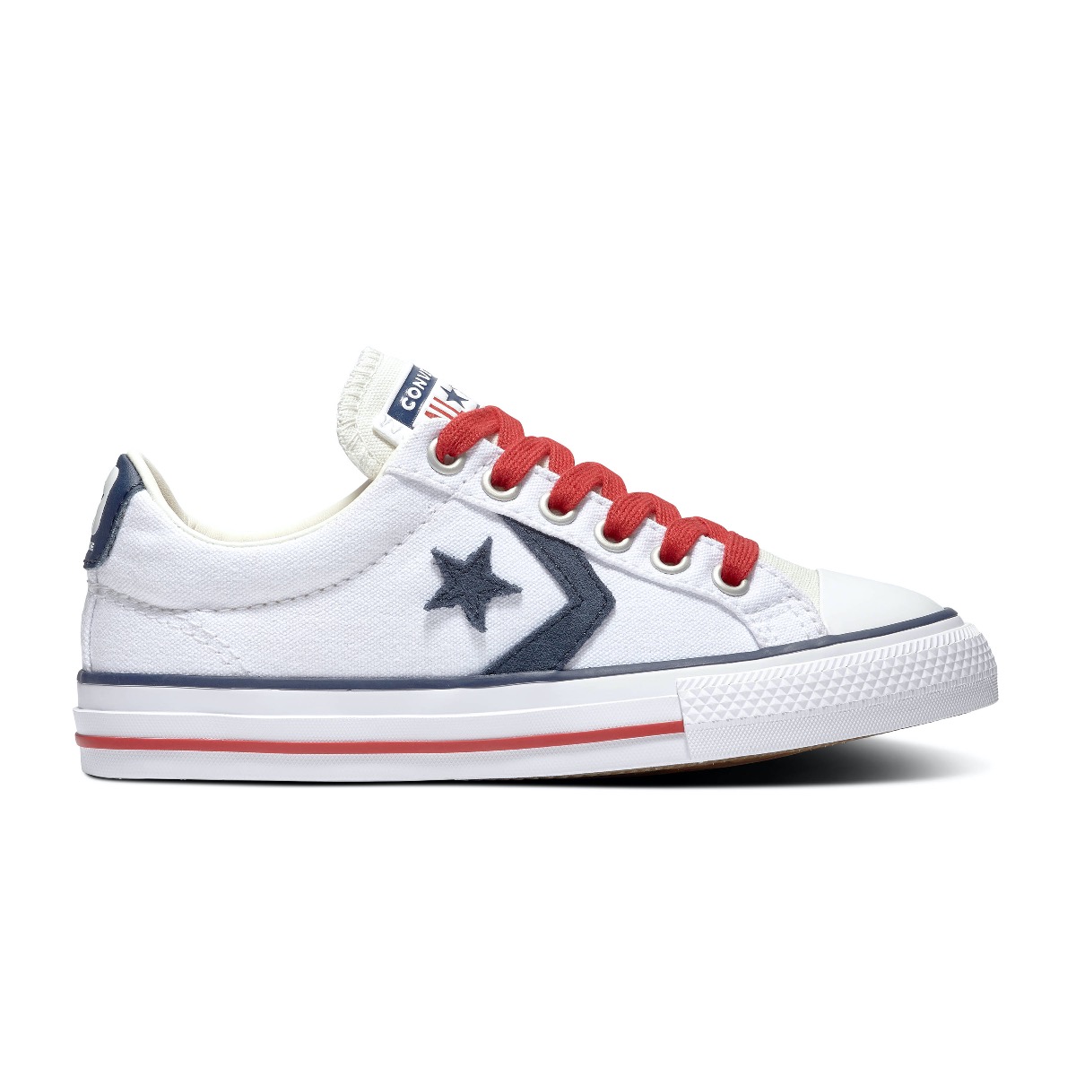Converse All Stars Star Player 668013C Wit Rood Blauw 35