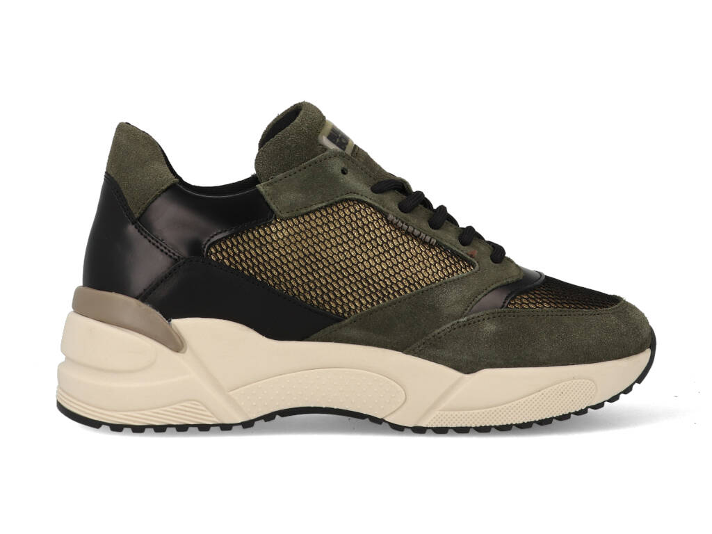 Bullboxer Sneakers 750010E5C_LTFR Groen Zwart 37