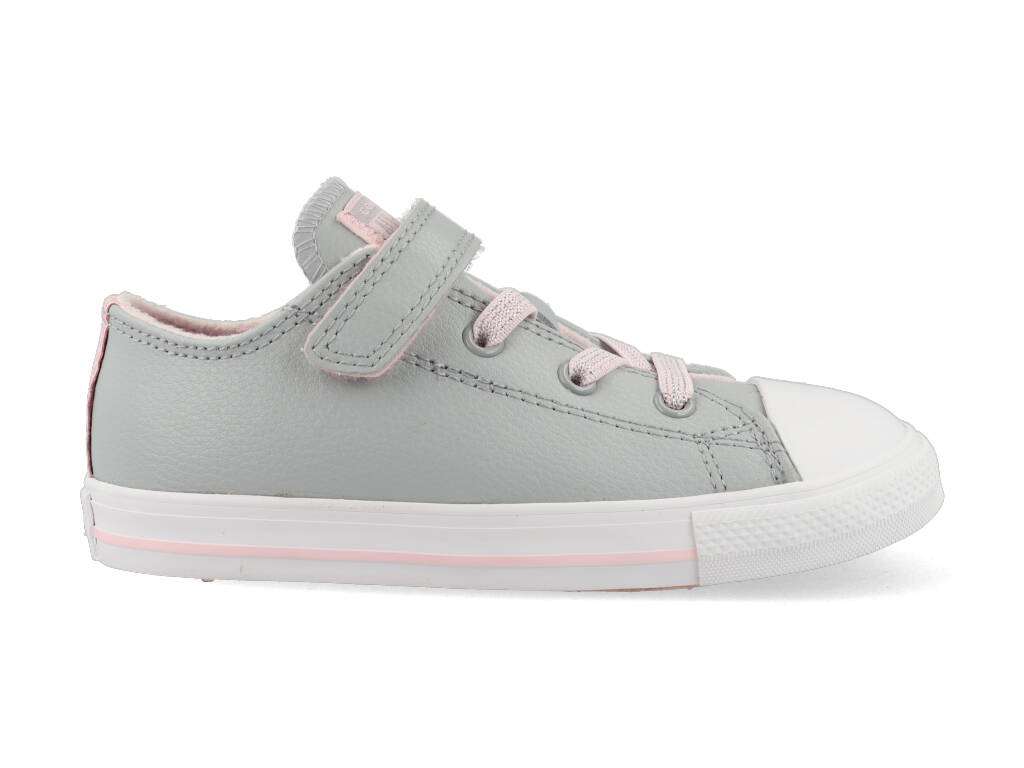 Converse All Stars Chuck Taylor 1V-OX 766288C Grijs-Roze-Wit-19