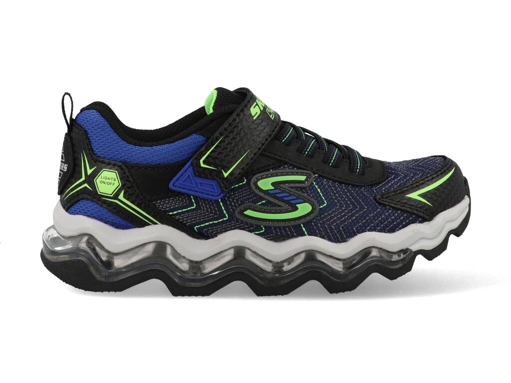 Skechers Lights Turbowave 90735L-BBLM Blauw-Zwart