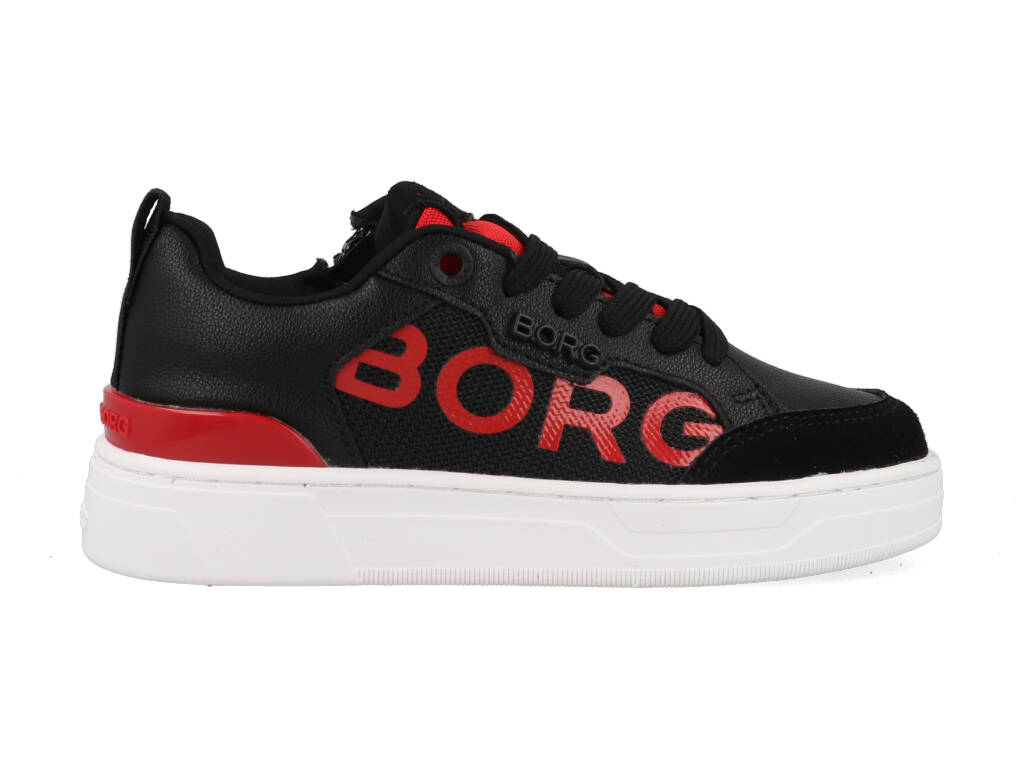 Björn Borg Sneakers T1060 LGO 0950 BLK-RED Zwart-Rood-30