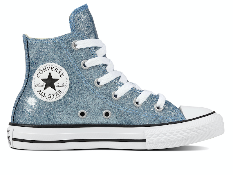 Converse All Stars Junior 661857C Glitter Blauw 28 converse kopen in de aanbieding